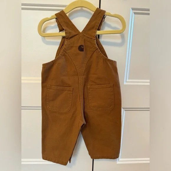 NWOT Carhartt Brown Kids Overalls- 3 Month - Picture 3 of 3